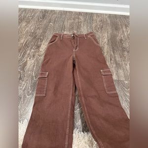 Hollister mocha brown cargo pants